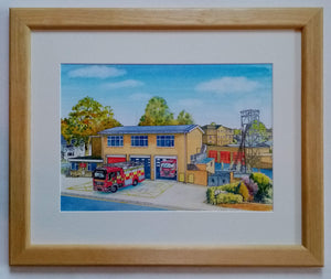 "Stamford Fire Station"  Prints (available A4, A3 Mounted/framed)