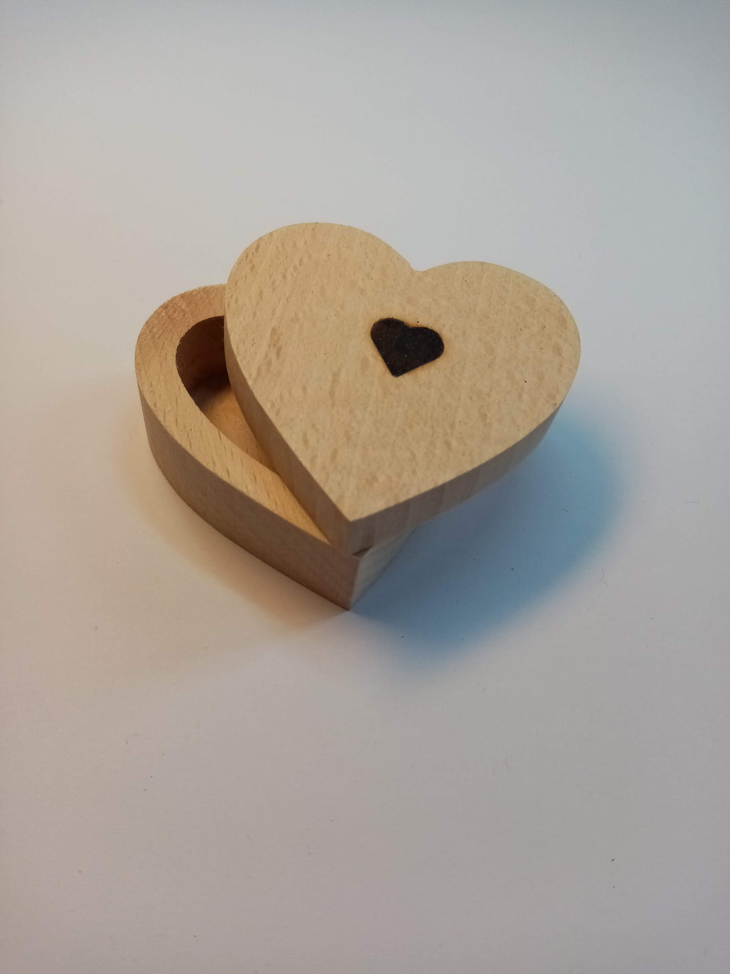 Wooden heart box