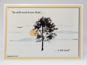 5x7" "Be still and know.." card