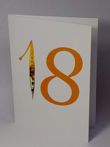 5x7"  "18th" card   *This item can be personalised*