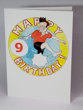 Load image into Gallery viewer, 5x7&quot;  &quot;Happy Birthday Football&quot; Card     *This card can be personalised*
