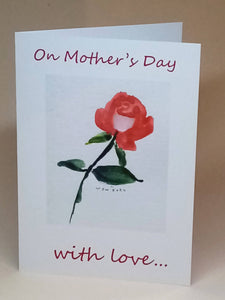 5x7" Mother's Day "Rose" card