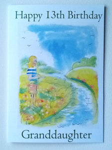 5x7"  "River Girls" Greeting card  *This card can be personalised*