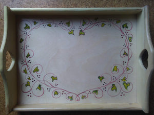 Bespoke hand painted wooden trays