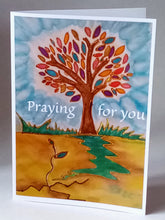 Load image into Gallery viewer, 7x5&quot; &quot;Praying for you&quot; silk tree card
