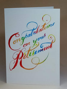 5x7" Retirement Card