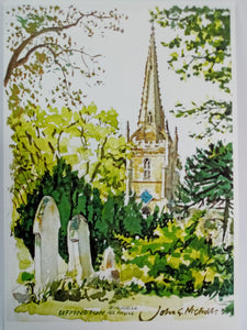 7x5" Card  "Uffington Church"