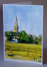 Load image into Gallery viewer, 7x5&quot; Card from original watercolour painting &quot;Stamford Meadows&quot;
