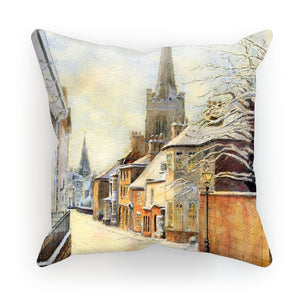 Barn Hill Stamford in the snow Cushion